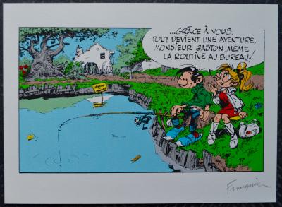 André Franquin - Gaffe à Lagaffe, 1996 - Sérigraphie signée 2