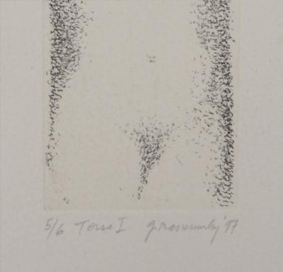 Gregory MASUROVSKY - Torse I, 1997 - Gravure signée et numérotée 2