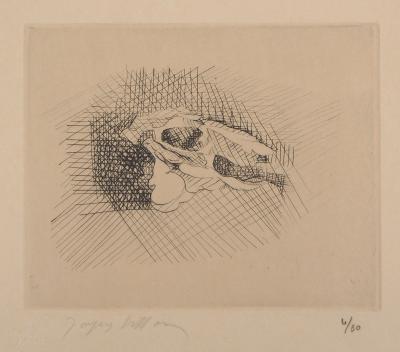 Jacques VILLON - Crâne de mouton - Gravure signée et numérotée 2