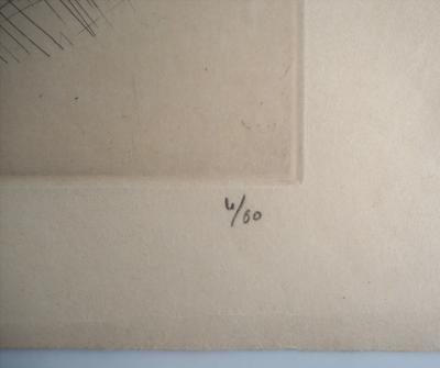 Jacques VILLON - Crâne de mouton - Gravure signée et numérotée 2