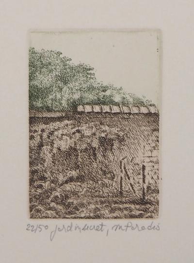 Michel PARADIS - Jardin secret - Gravure signée et numérotée 2