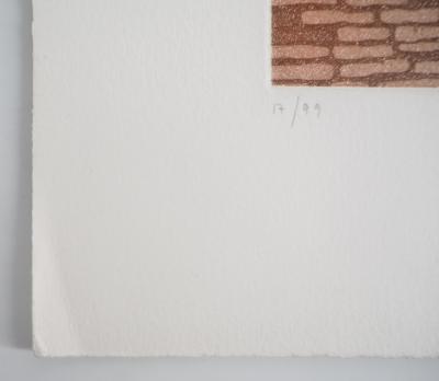 Jean SOLOMBRE - Les campagnes aux toits sourds et muets, 1981 - Gravure signée et numérotée 2