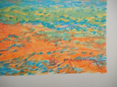 Claude MANOUKIAN - Normandie : Couleur d’été - Lithographie originale, Signée 2