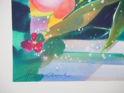Camille HILAIRE - Bouquet de tulipes - Lithographie originale signée 2