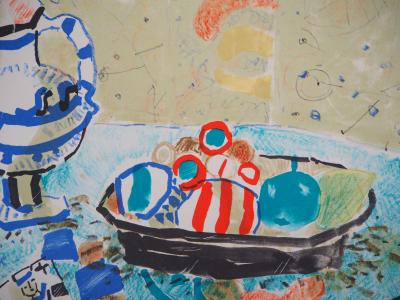 Paul AIZPIRI - Nature morte au pichet - Lithographie originale, Signée 2