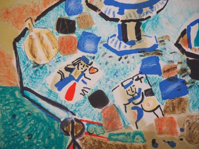 Paul AIZPIRI - Nature morte au pichet - Lithographie originale, Signée 2