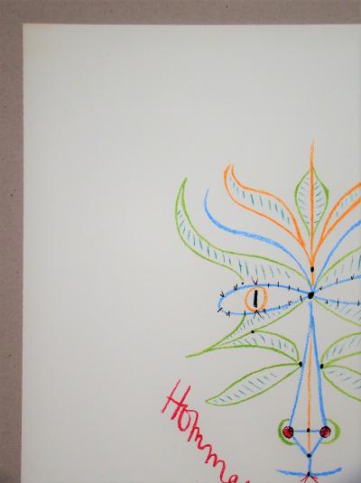 Jean COCTEAU - Hommage à Mourlot, 1955 - Lithographie originale 2