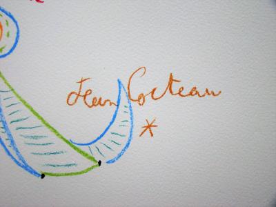 Jean COCTEAU - Hommage à Mourlot, 1955 - Lithographie originale 2