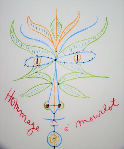 Jean COCTEAU - Hommage à Mourlot, 1955 - Lithographie originale 2
