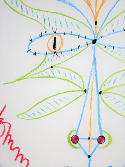 Jean COCTEAU - Hommage à Mourlot, 1955 - Lithographie originale 2