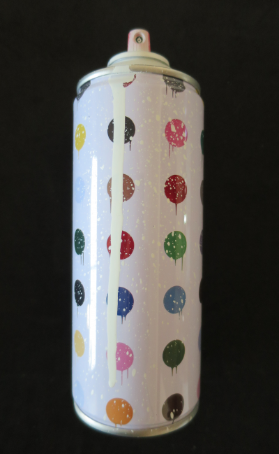 Mr.Brainwash - Can Spray Hirst Dots White, 2020 - Peinture sur bombe aérosol 2