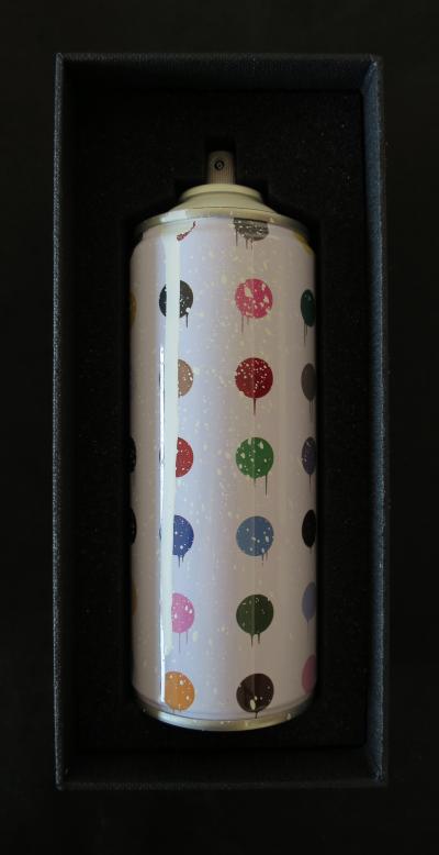 Mr.Brainwash - Can Spray Hirst Dots White, 2020 - Peinture sur bombe aérosol 2