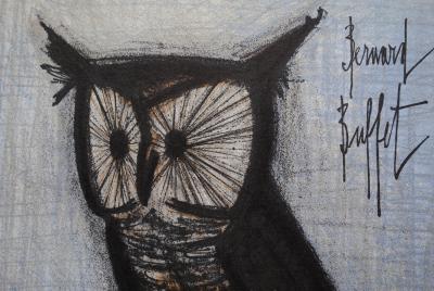 Bernard BUFFET - La petite chouette, 1967 - Lithographie originale signée 2