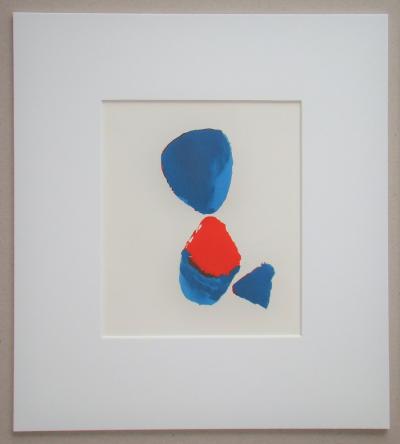 Nicolas DE STAËL (d’après) - Sans titre, 1952 - Pochoir aux couleurs de la gouache 2