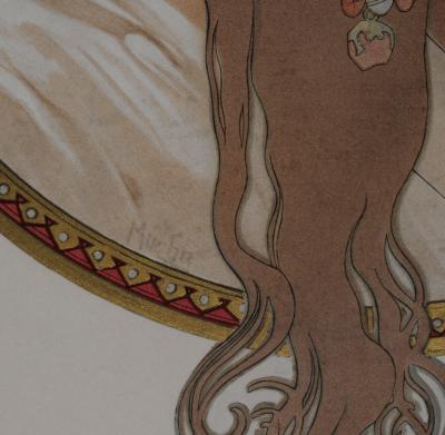 Alphonse MUCHA - Têtes byzantines, 1897 - Lithographie originale 2