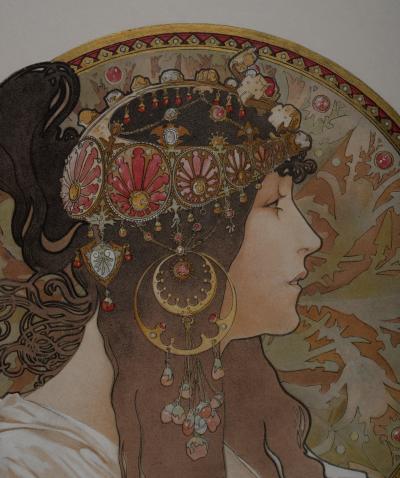 Alphonse MUCHA - Têtes byzantines, 1897 - Lithographie originale 2