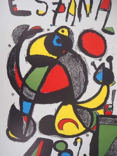 Joan Miró: España, eine surrealistische Figur, 1982 – Signierte Lithographie 2