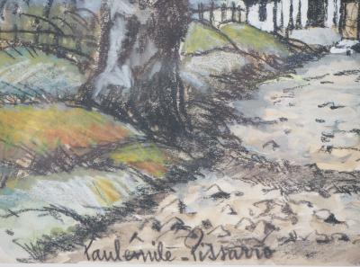 Paul Emile PISSARRO - Normandie, la vieille ferme - Aquarelle originale, Signée 2