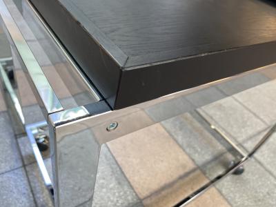 Fendi Casa (attribué à) - Desserte en inox et bois 2