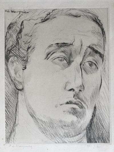 Henry de WAROQUIER - Portrait d’homme, vers 1945 - Gravure signée au crayon 2
