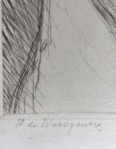 Henry de WAROQUIER - Portrait d’homme, vers 1945 - Gravure signée au crayon 2