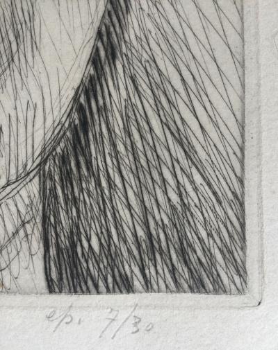 Henry de WAROQUIER - Portrait d’homme, vers 1945 - Gravure signée au crayon 2
