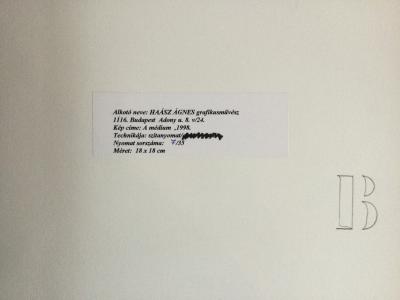 Agnès HAASZ - A medium, 1998 - Électrographie signée 2