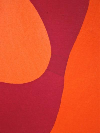 Jean ARP (d’après) - Composition abstrait, 1952 - Pochoir à la gouache 2