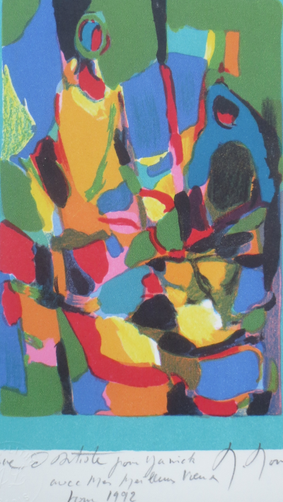 Marcel MOULY - Carte de voeux, 1992 - Lithographie signée et dédicacée 2