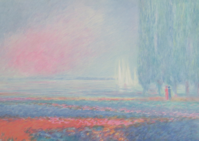 Claude MANOUKIAN - Les voiles blanches - Lithographie signée et dédicacée 2