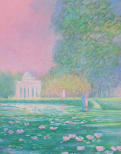 Claude MANOUKIAN - Le Parc de Bagatelle  - Lithographie signée et dédicacée 2