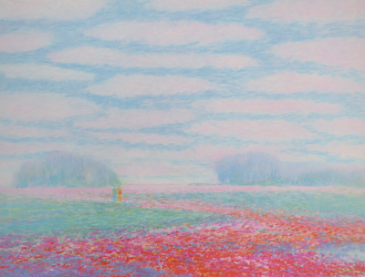 Claude MANOUKIAN - Les cumulus - Lithographie signée et dédicacée 2