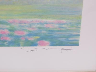 Claude MANOUKIAN - Les nénuphars - Lithographie signée et dédicacée 2