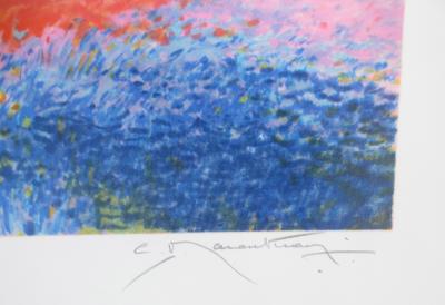 Claude MANOUKIAN - Coucher de soleil - Lithographie signée et dédicacée 2