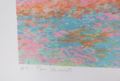 Claude MANOUKIAN - La ferme bleue - Lithographie signée et dédicacée 2