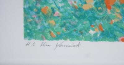 Claude MANOUKIAN - La promenade - Lithographie signée et dédicacée 2