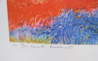 Claude MANOUKIAN - Coucher de soleil - Lithographie signée et dédicacée 2