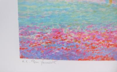 Claude MANOUKIAN - Les cumulus - Lithographie signée et dédicacée 2