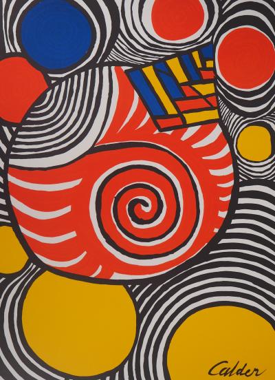 Alexander CALDER (d’après) - Planètes rayonnantes, 1979 - Lithographie signée 2