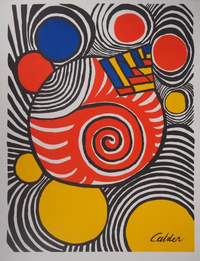 Alexander CALDER (d’après) - Planètes rayonnantes, 1979 - Lithographie signée 2