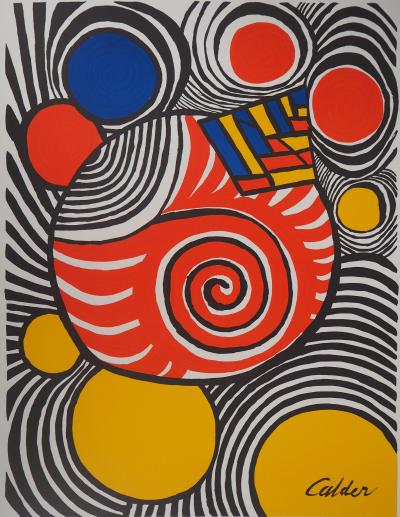 Alexander CALDER (d’après) - Planètes rayonnantes, 1979 - Lithographie signée 2