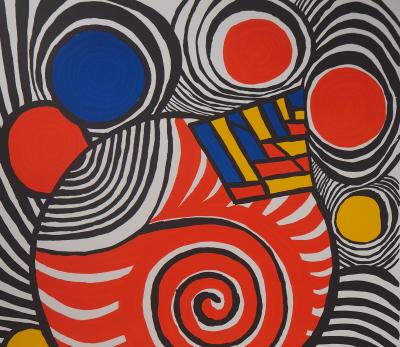 Alexander CALDER (d’après) - Planètes rayonnantes, 1979 - Lithographie signée 2