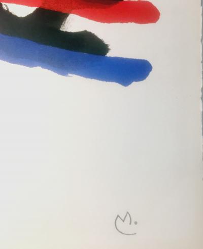 Joan MIRO - Composition, 1961 - Lithographie originale en couleurs sur papier BFK Rives 2