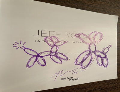 Jeff Koons - Balloon Dog, 2014 - Dédicace 2