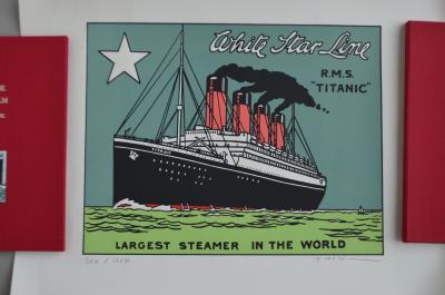 FLOC’H & RIVIERE - Albany et Sturgess T3, 1984  - A la recherche de Sir Malcolm + Lithographie 2