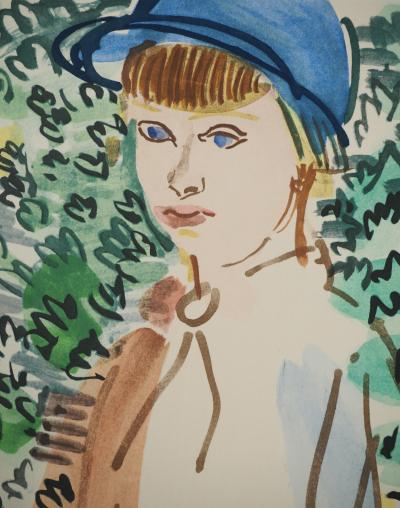 Raoul DUFY (d’après) - Petite fille à cheval - Lithographie signée 2