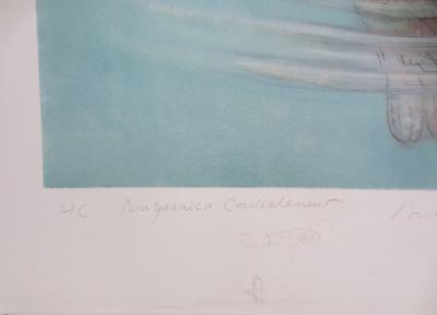 André DAHAN - Le poisson et le chat, 1997 - Lithographie signée et dédicacée 2
