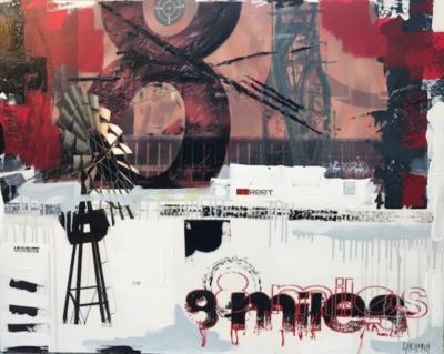 Vincent GACHAGA - 8 Miles, 2010 - Mixed media on canvas 2