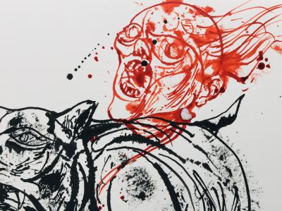 Vladimir VELICKOVIC - Sans-titre, 2011 - Dessin signé 2