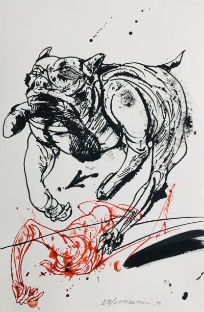 Vladimir VELICKOVIC - Sans-titre, 2011 - Dessin signé 2